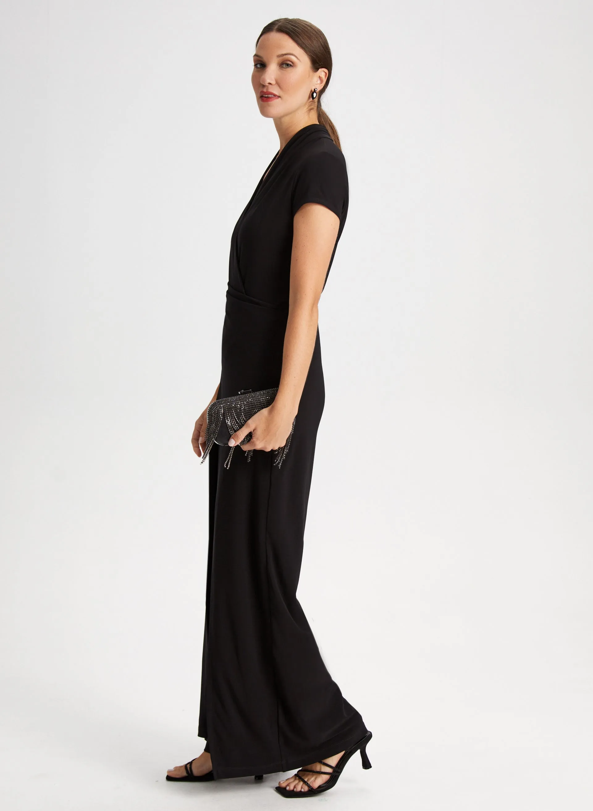 V-Neck Wide Leg Jumpsuit sold by Laura product image thumbnail 3