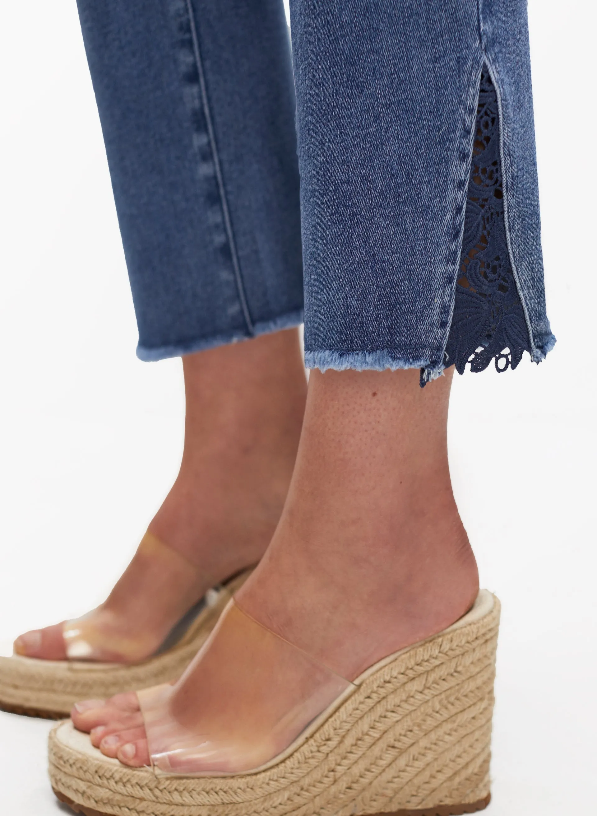 Lace Detail Straight Leg Jeans sold by Laura product image thumbnail 3