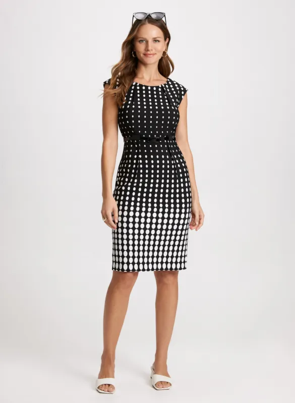 Gradient Dot Print Dress sold by Laura