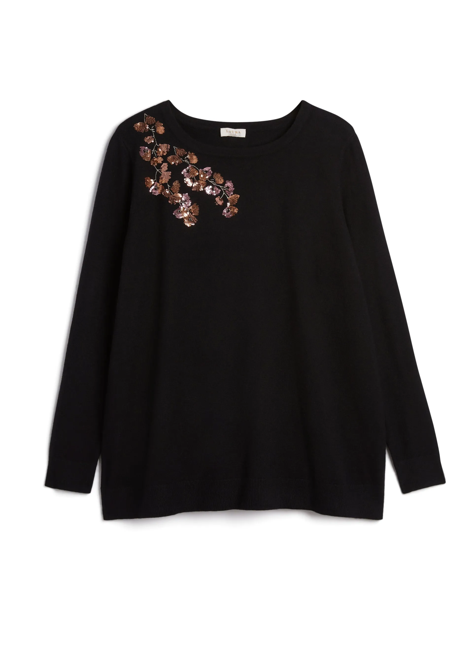 Sequin Floral Detail Sweater sold by Laura product image thumbnail 3