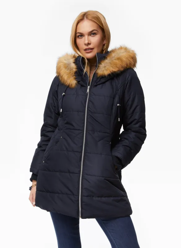 Vegan Down Quilted Coat sold by Laura