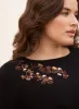 Sequin Floral Detail Sweater sold by Laura