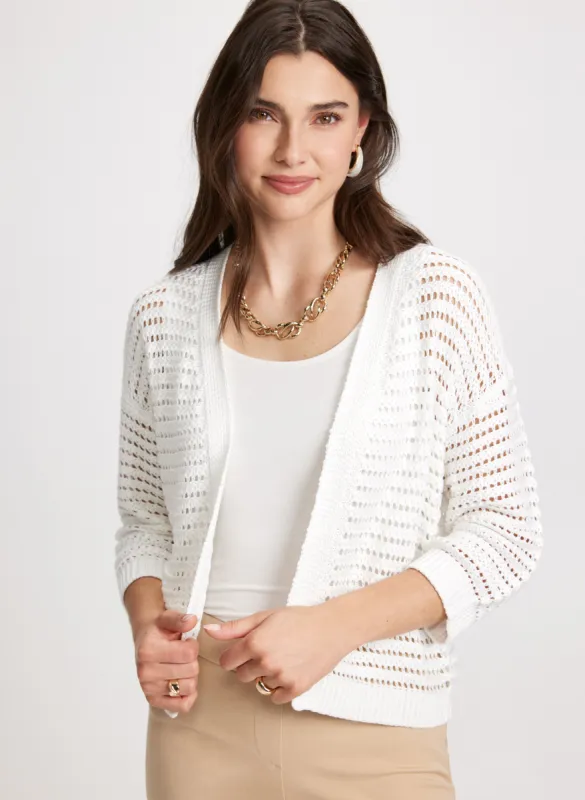 Open Front Knitted Cardigan sold by Laura