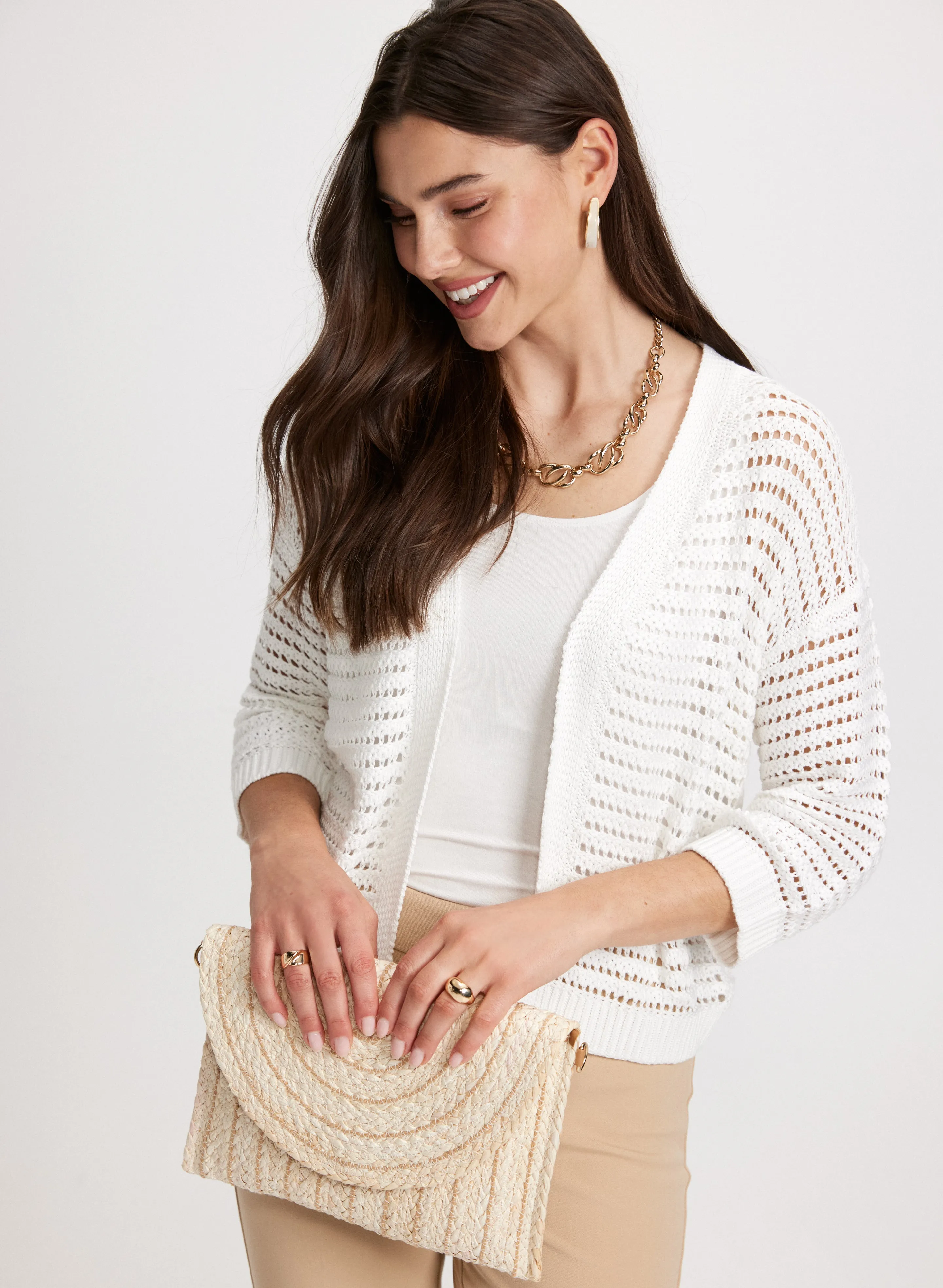 Open Front Knitted Cardigan sold by Laura product image thumbnail 5