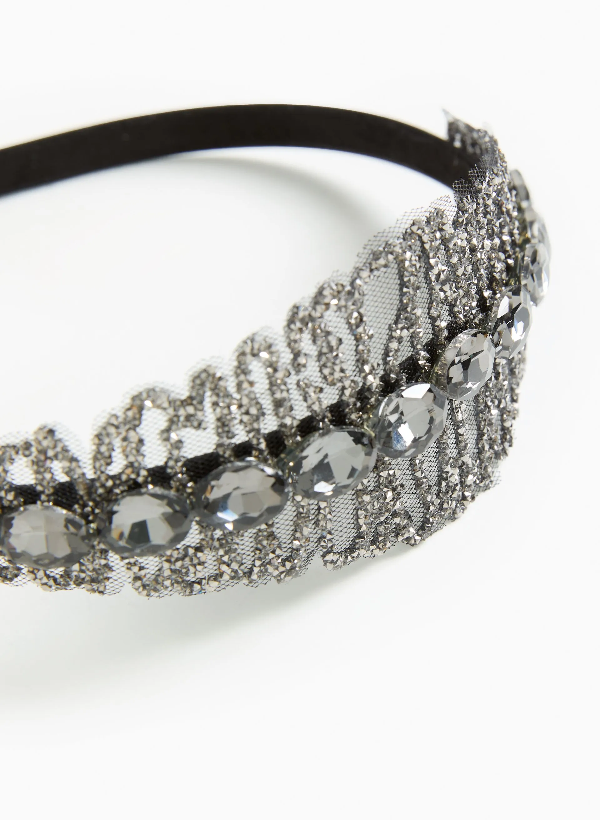 Mesh, Crystal & Stone Headband sold by Laura product image thumbnail 2