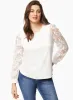 Floral Applique Detail Top sold by Laura
