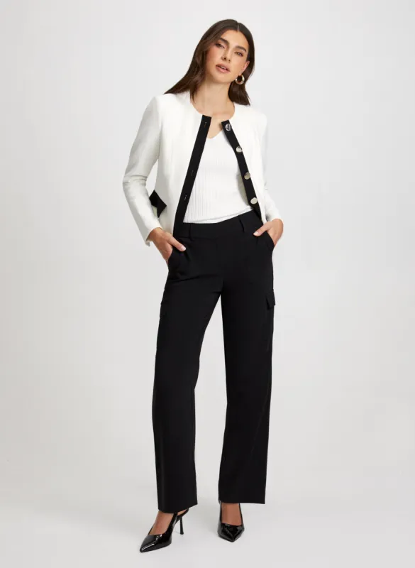 Button Detail Cardigan & Cargo Pants sold by Laura