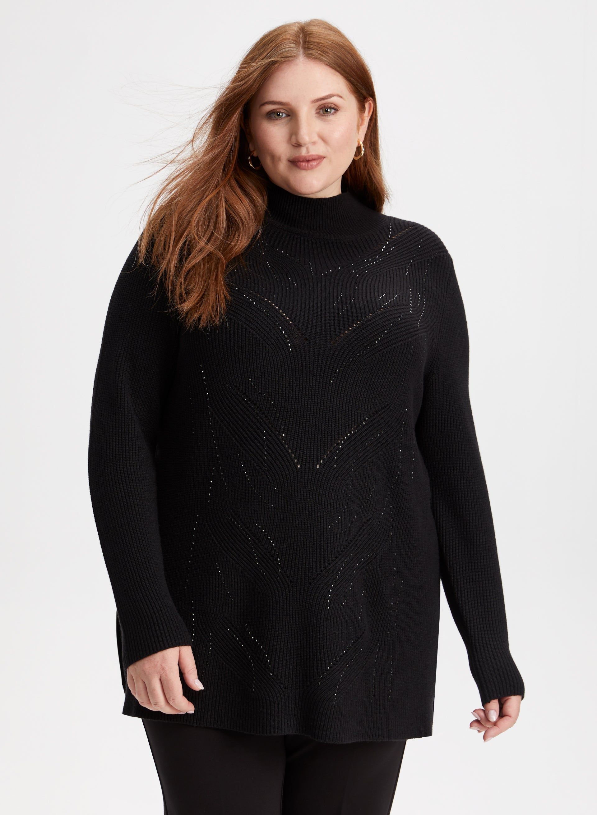 Rhinestone Detail Sweater sold by Laura