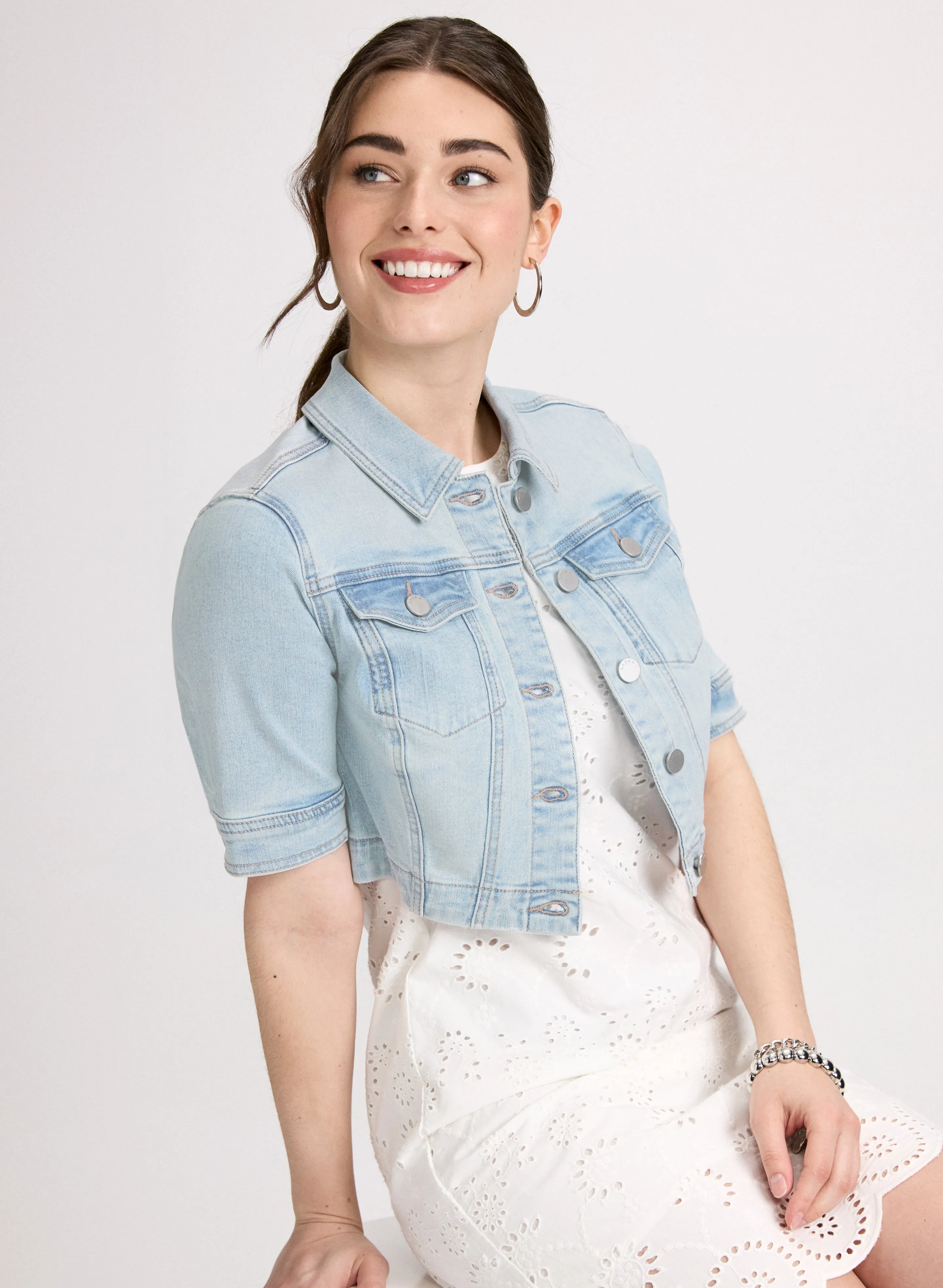 Cropped Denim Jacket sold by Laura