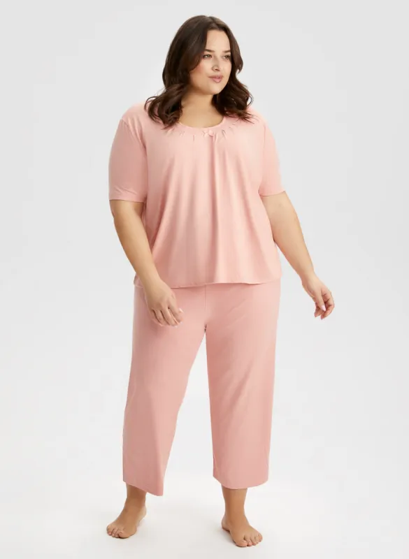 Matching Tee & Capris Pyjama Set sold by Laura