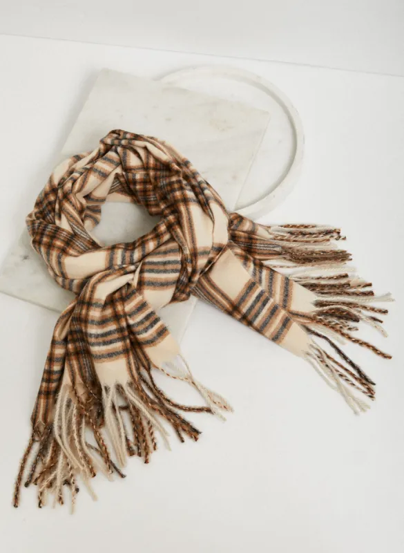 Plaid Print Scarf sold by Laura