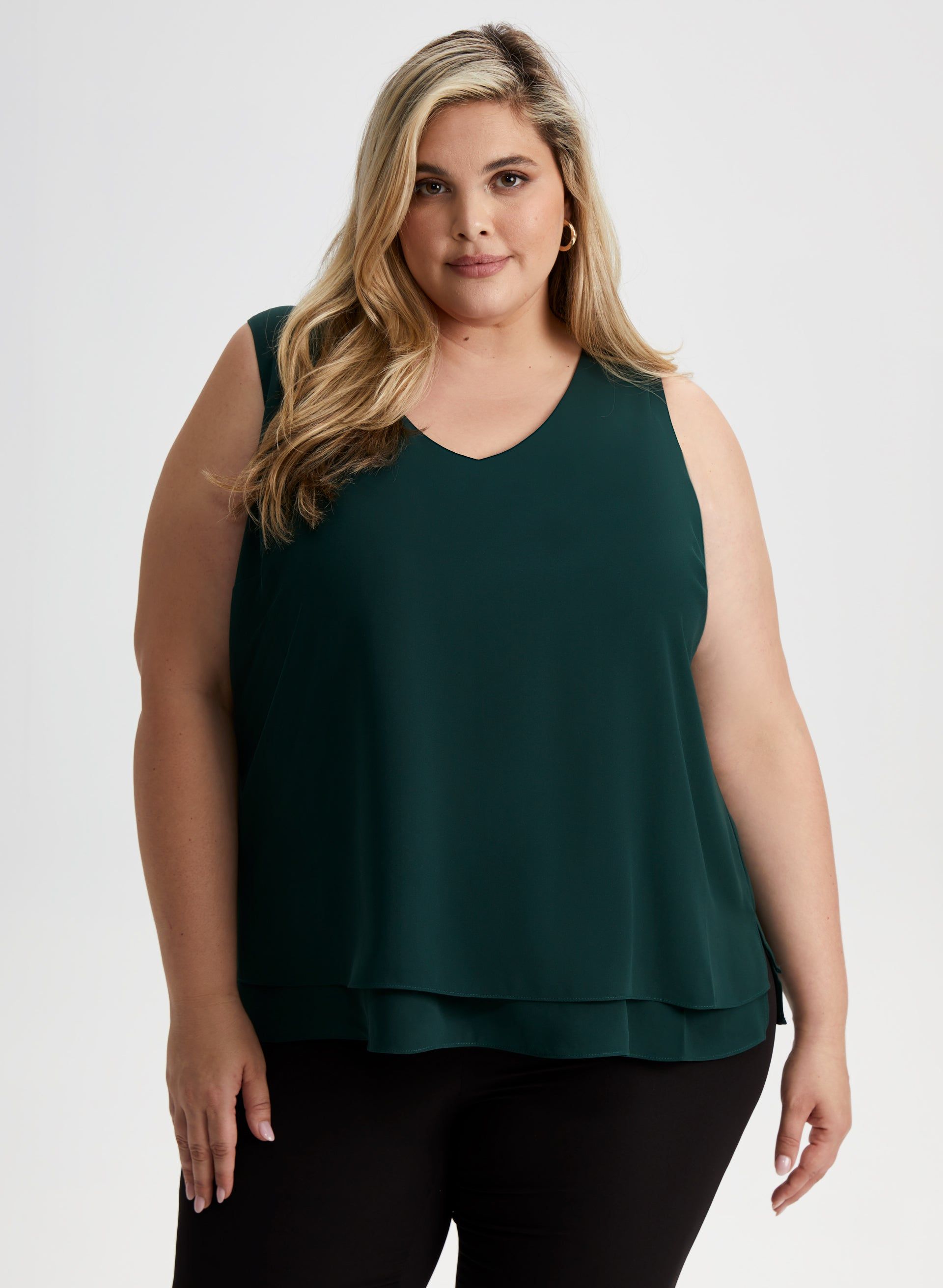 Sleeveless V-Neck Blouse sold by Laura product image thumbnail 5