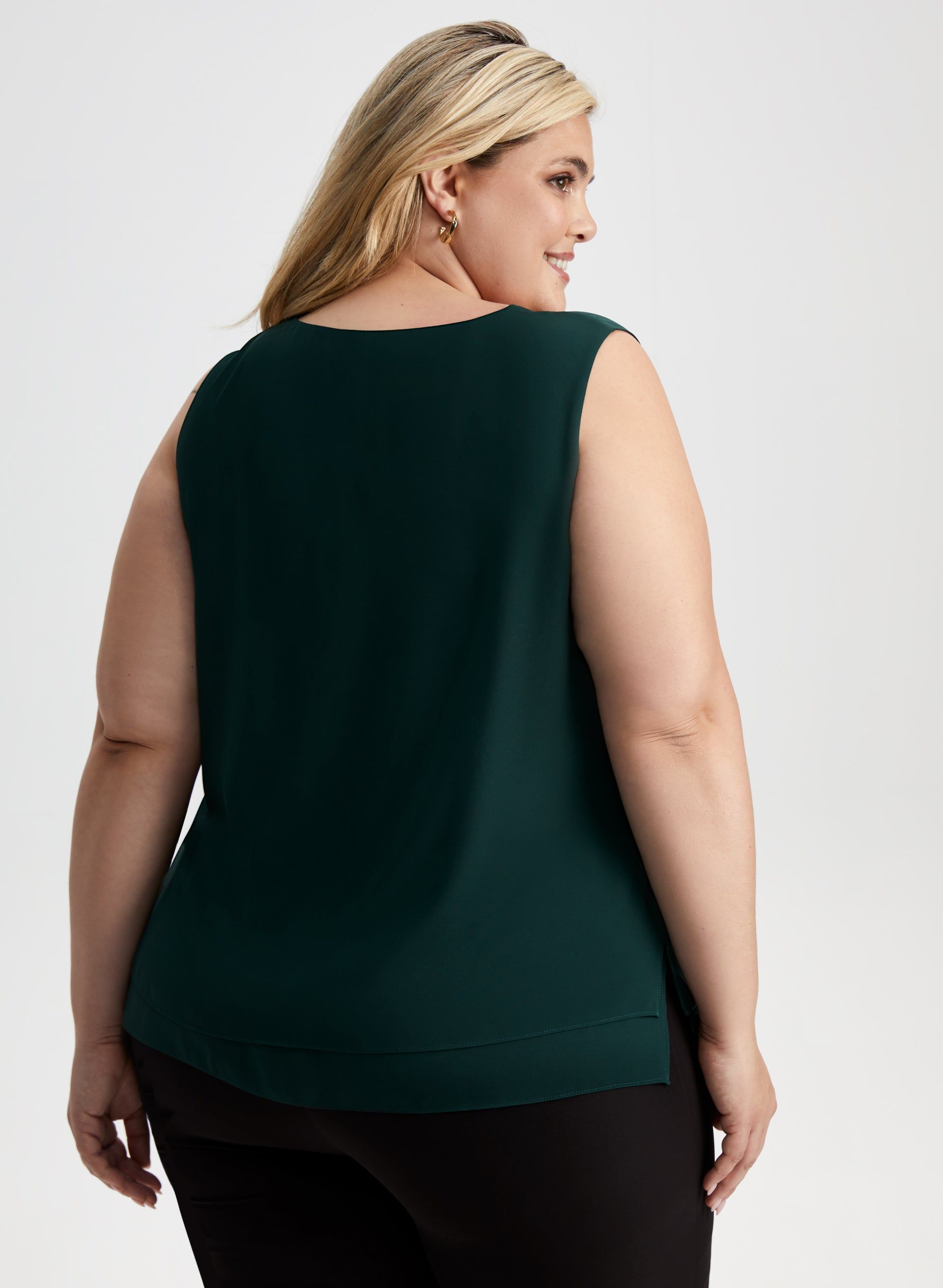 Sleeveless V-Neck Blouse sold by Laura product image thumbnail 4