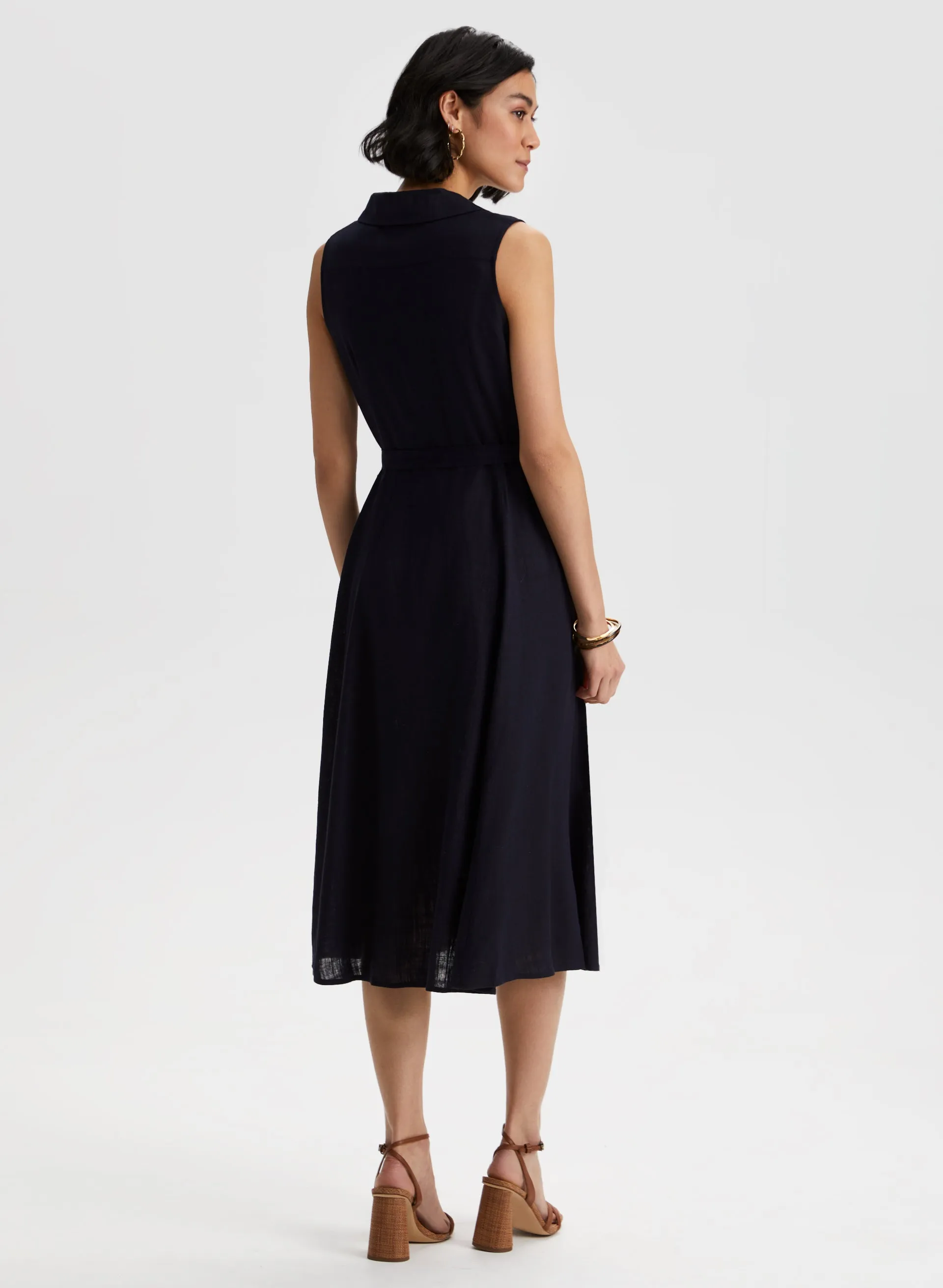 Linen-Blend Midi Dress sold by Laura product image thumbnail 2