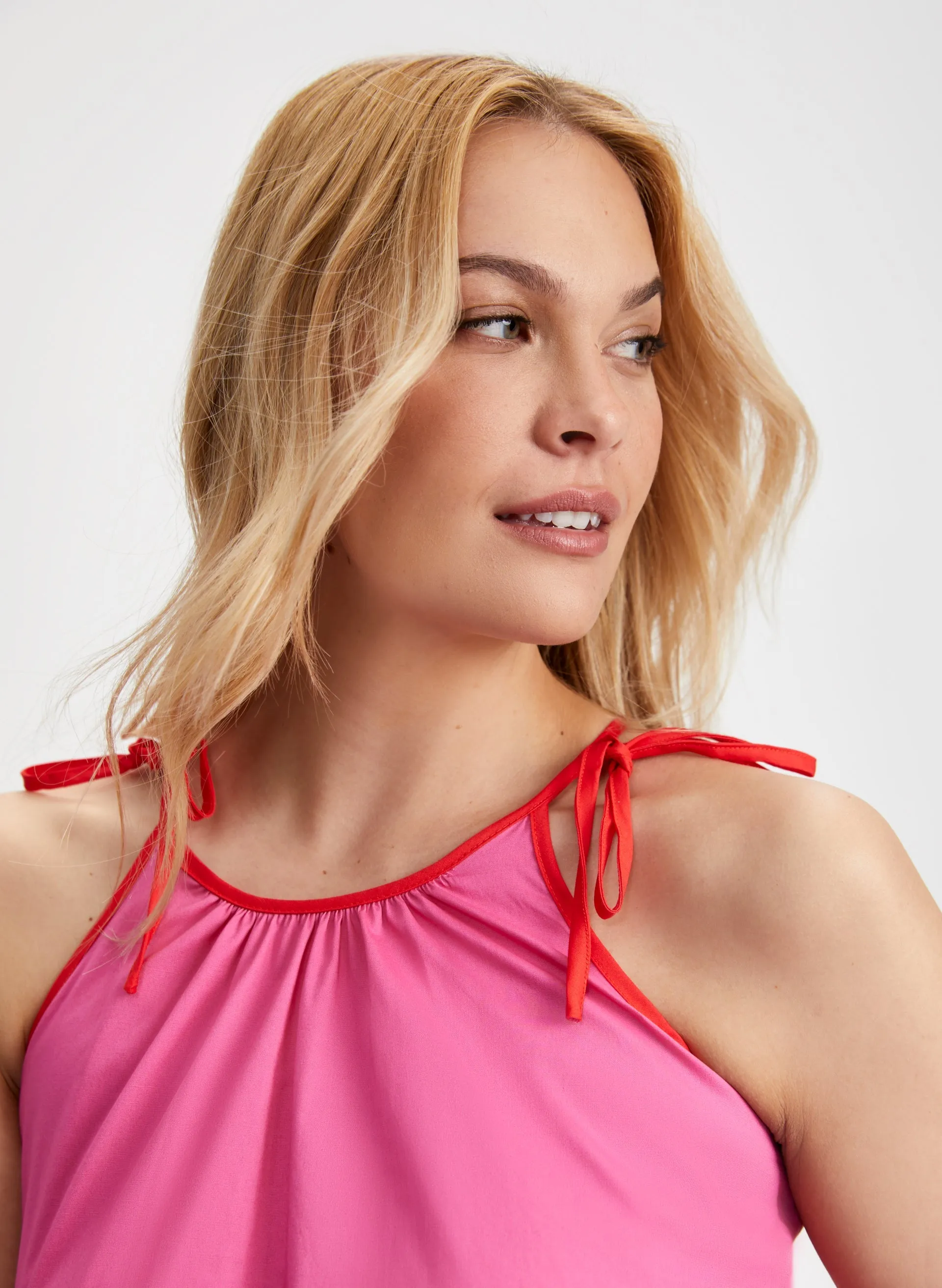 Two Tone Halter Neck Dress sold by Laura product image thumbnail 2