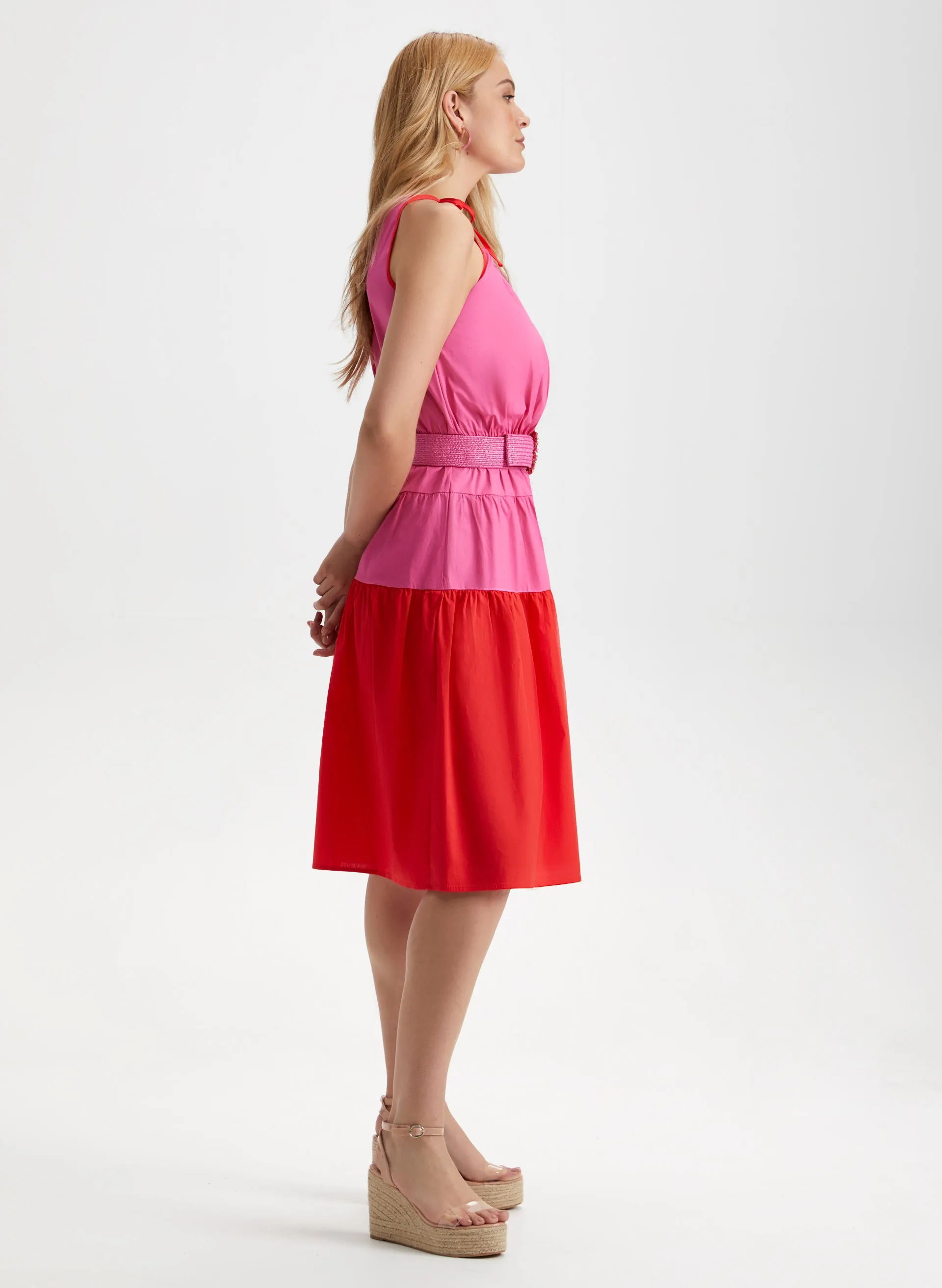 Two Tone Halter Neck Dress sold by Laura product image thumbnail 3