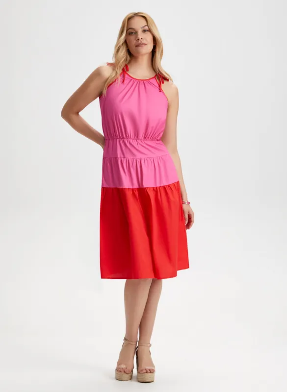 Two Tone Halter Neck Dress sold by Laura