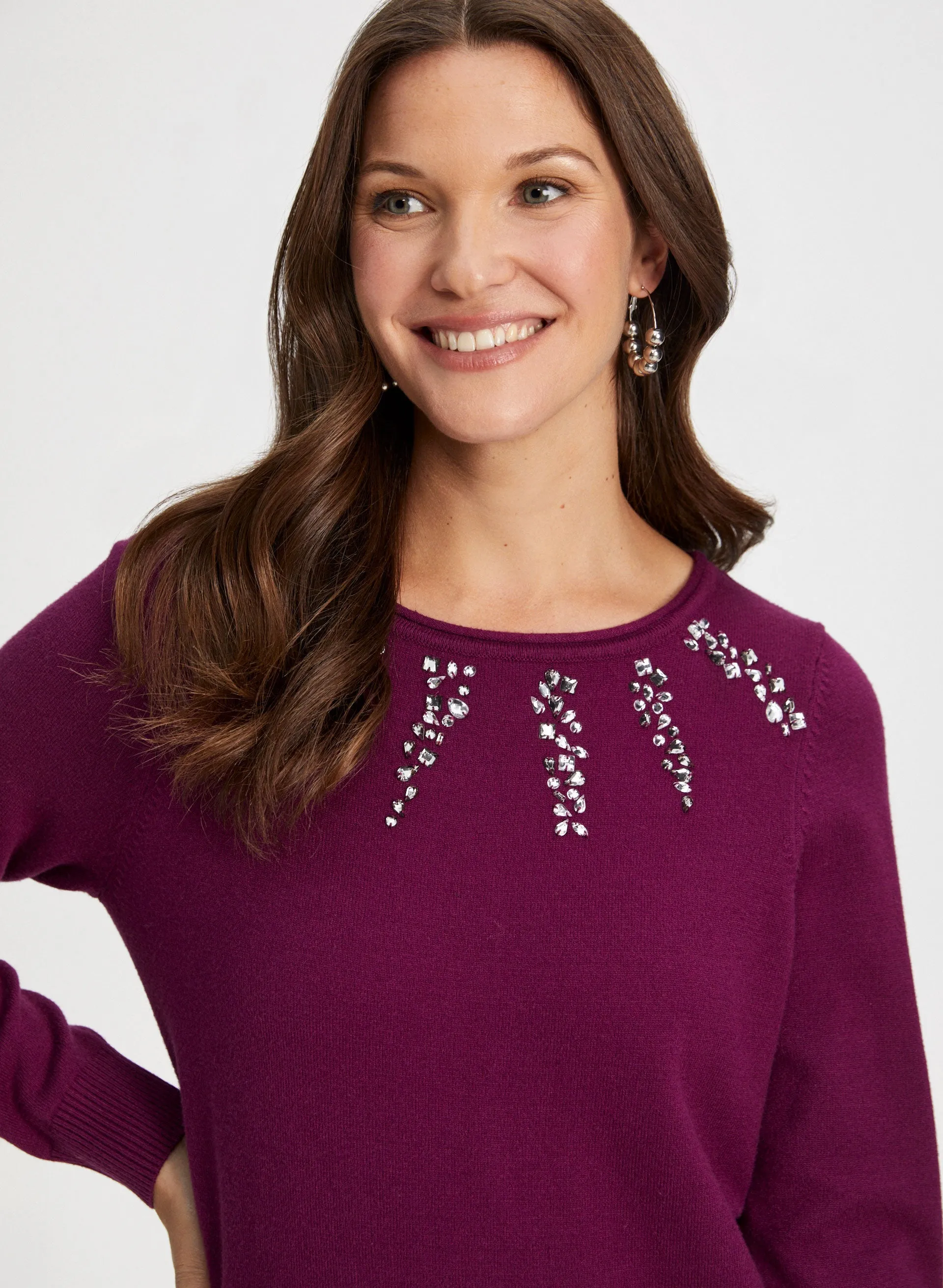 Rhinestone Detail Sweater sold by Laura product image thumbnail 2