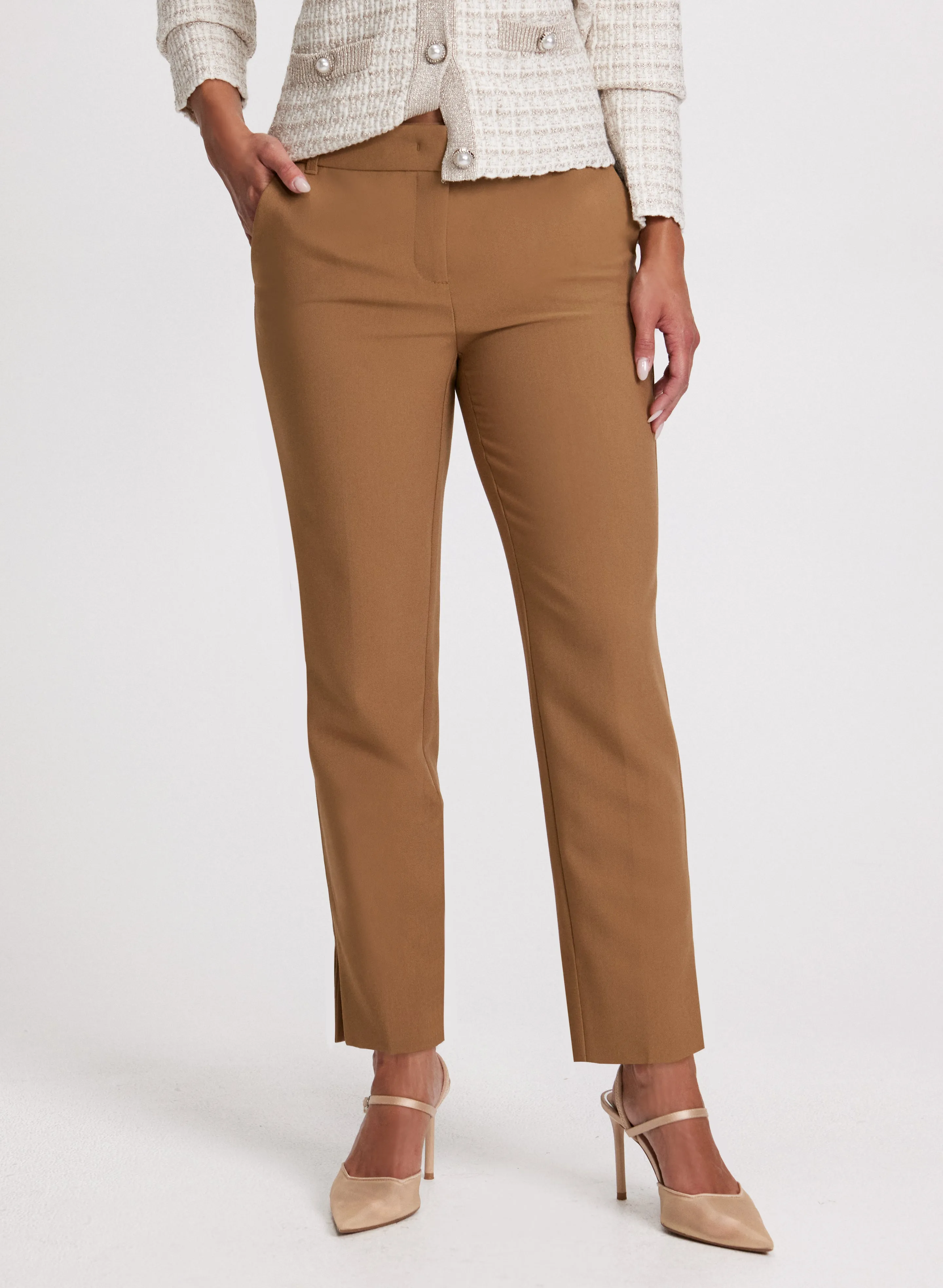 Emma Slit Hem Slim-Leg Pants – Short sold by Laura