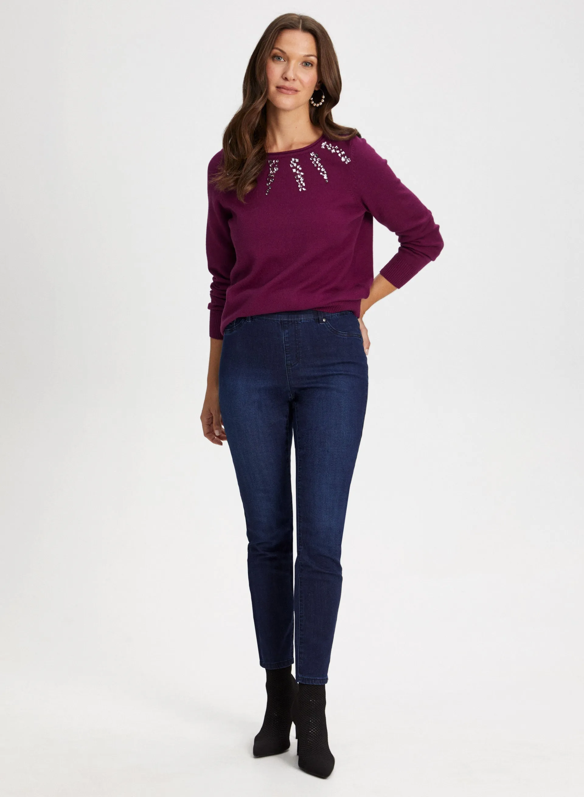Rhinestone Detail Sweater sold by Laura product image thumbnail 3