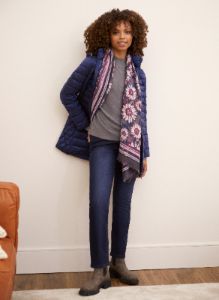 Packable Vegan Down Quilted Coat sold by Laura