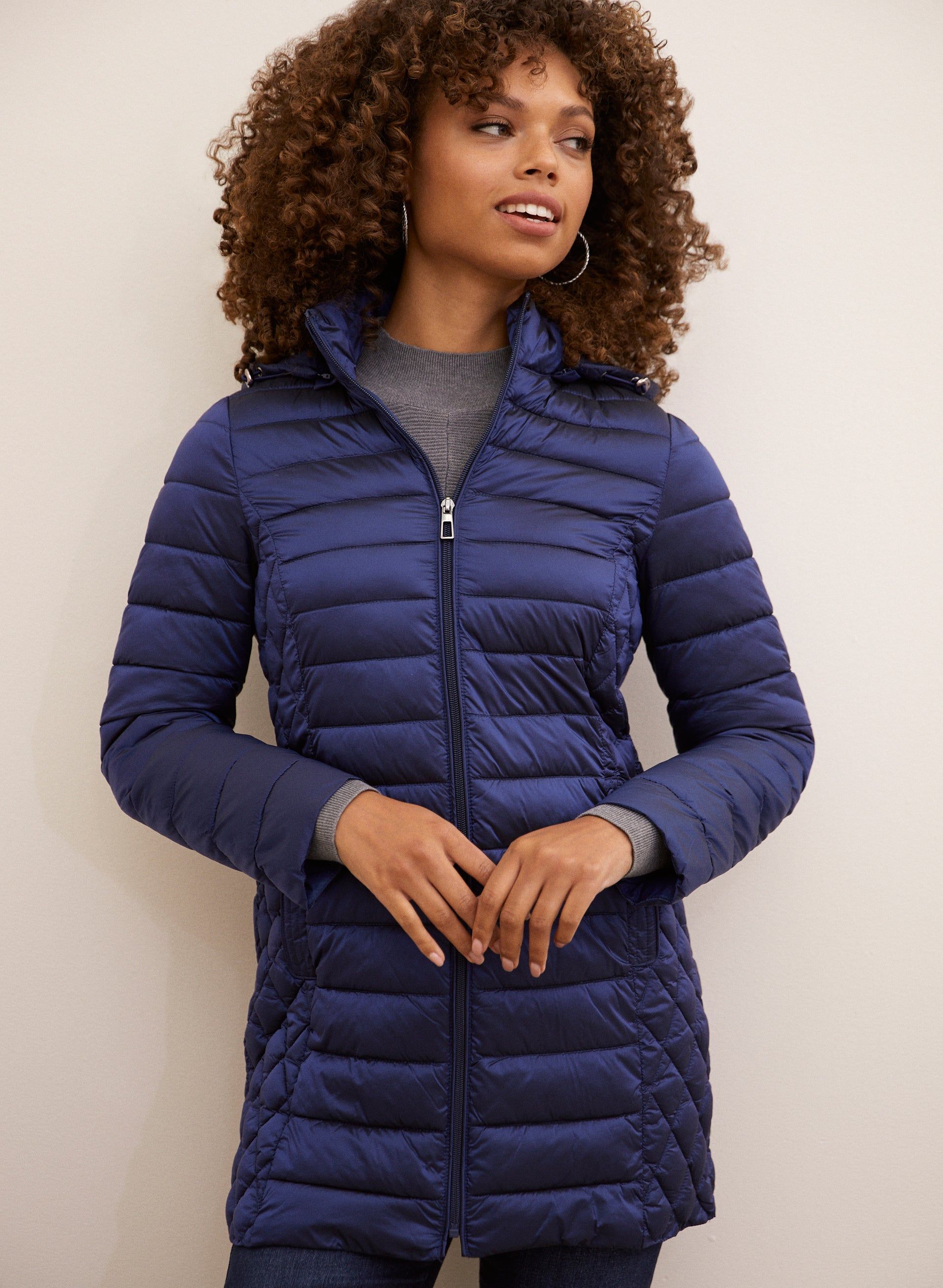 Packable Vegan Down Quilted Coat sold by Laura