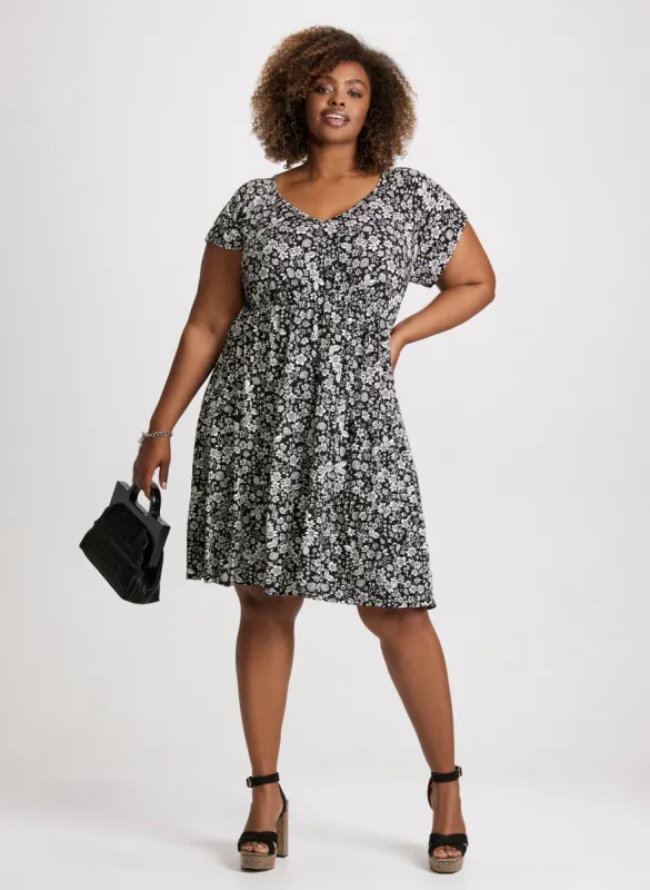 V-Neck Floral Dress sold by Laura