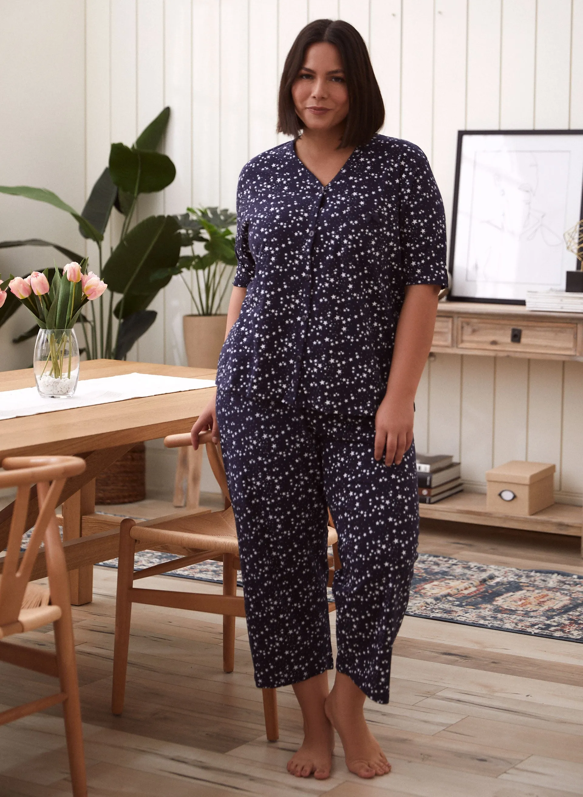 Star Print Pyjama Set sold by Laura