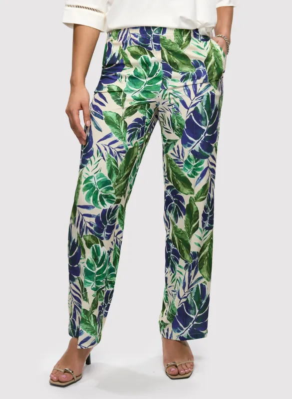 Palm Print Wide Leg Pants sold by Laura
