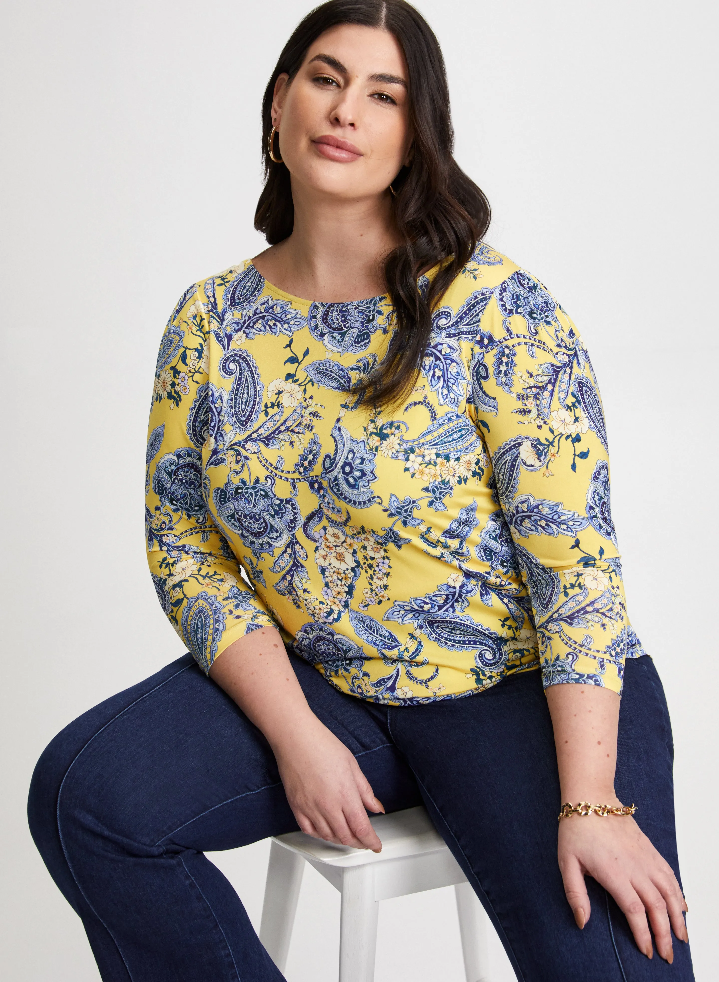 Paisley Print Tee sold by Laura product image thumbnail 5