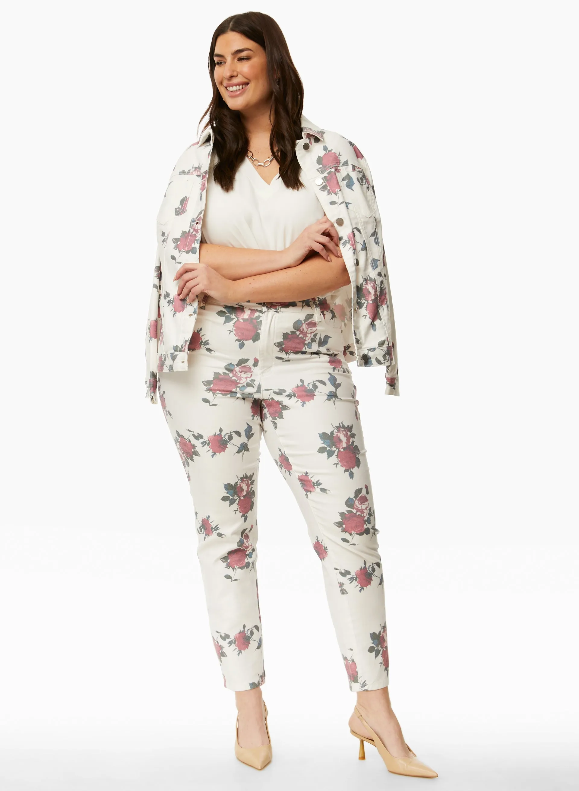 Floral Print Slim Leg Jeans sold by Laura product image thumbnail 3