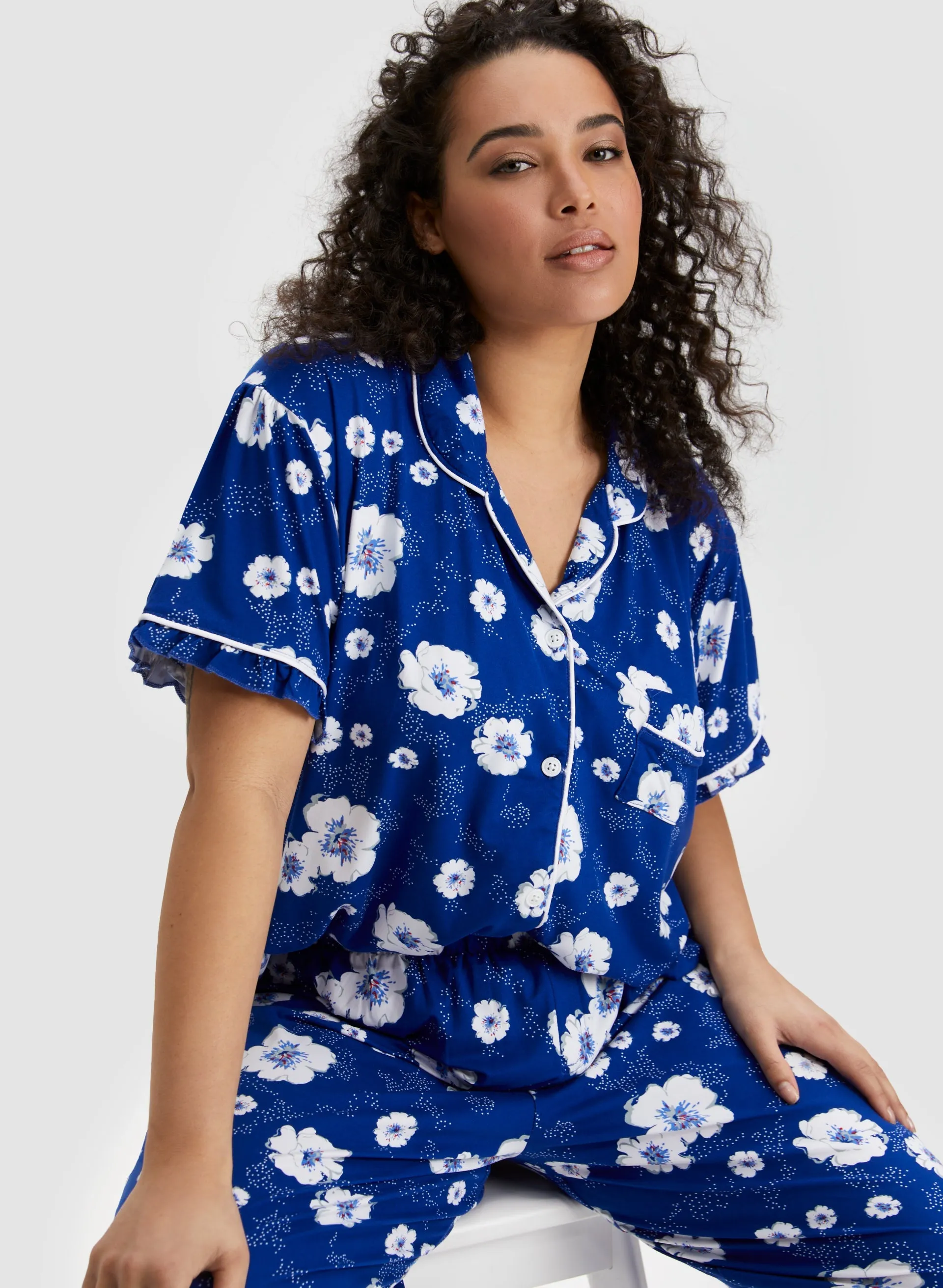 Floral Print Pyjama Set sold by Laura product image thumbnail 3