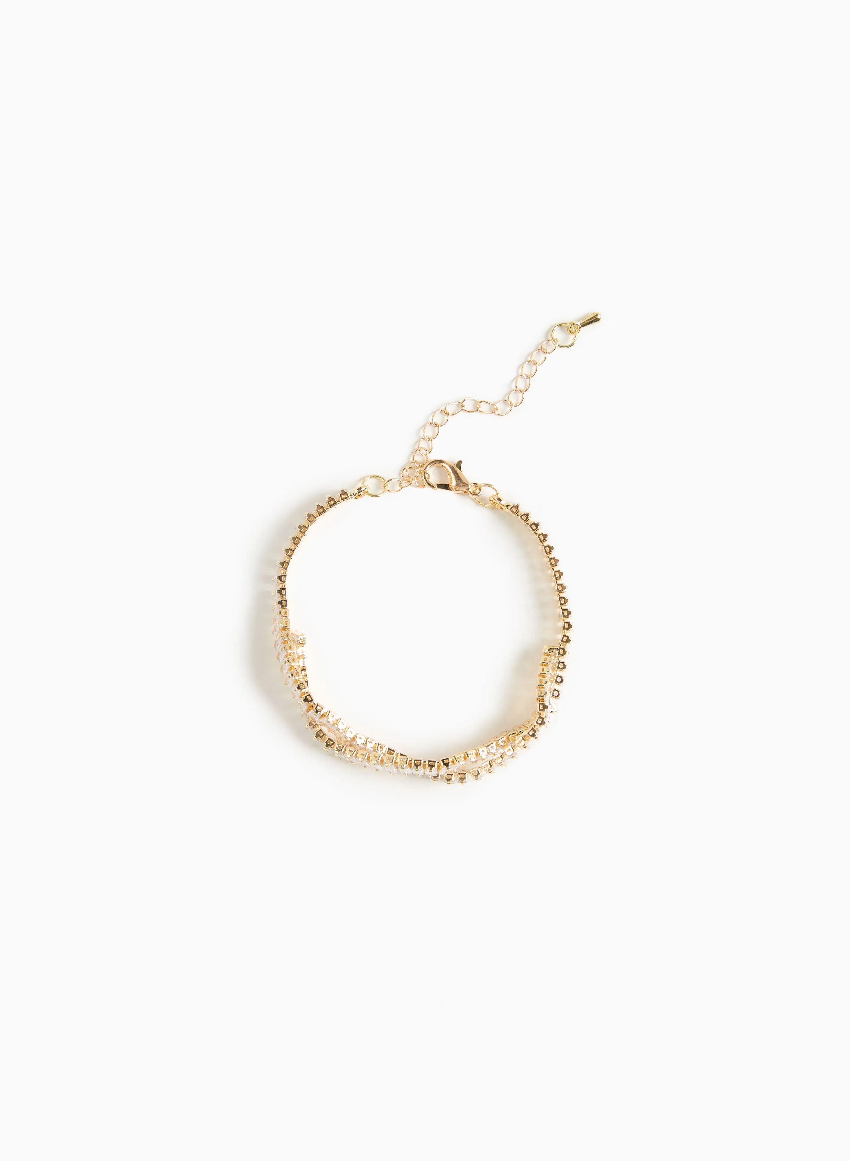 Twisted Cubic Zirconia Tennis Bracelet sold by Laura