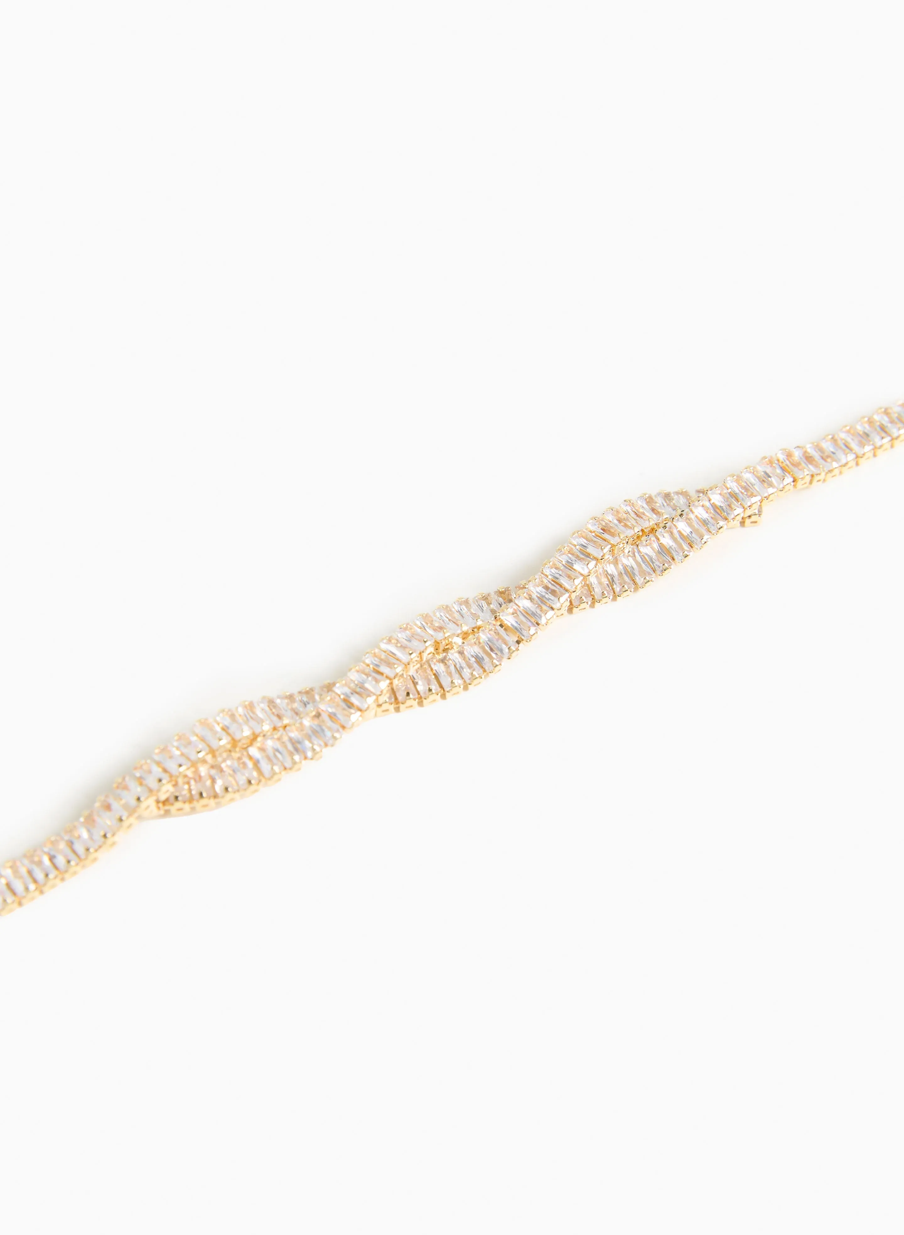 Twisted Cubic Zirconia Tennis Bracelet sold by Laura product image thumbnail 2