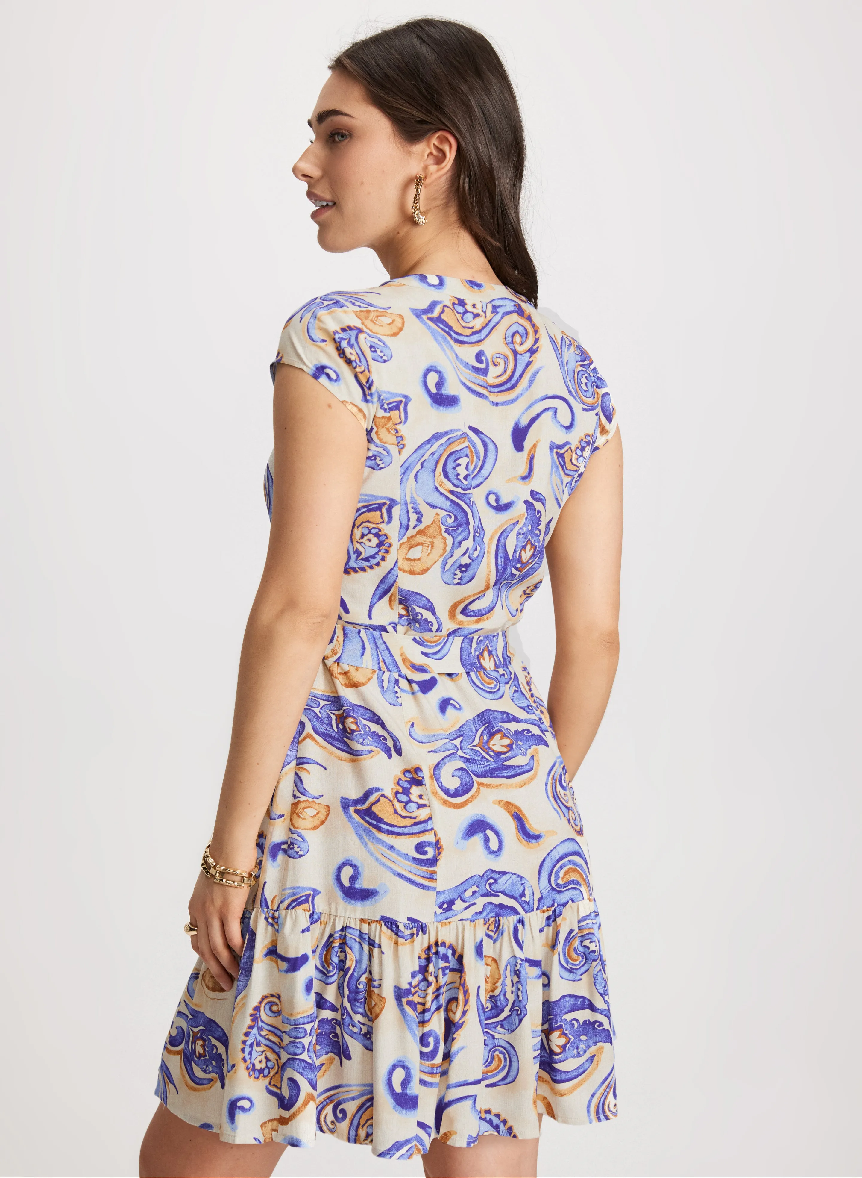 Short Paisley Print Dress sold by Laura product image thumbnail 3