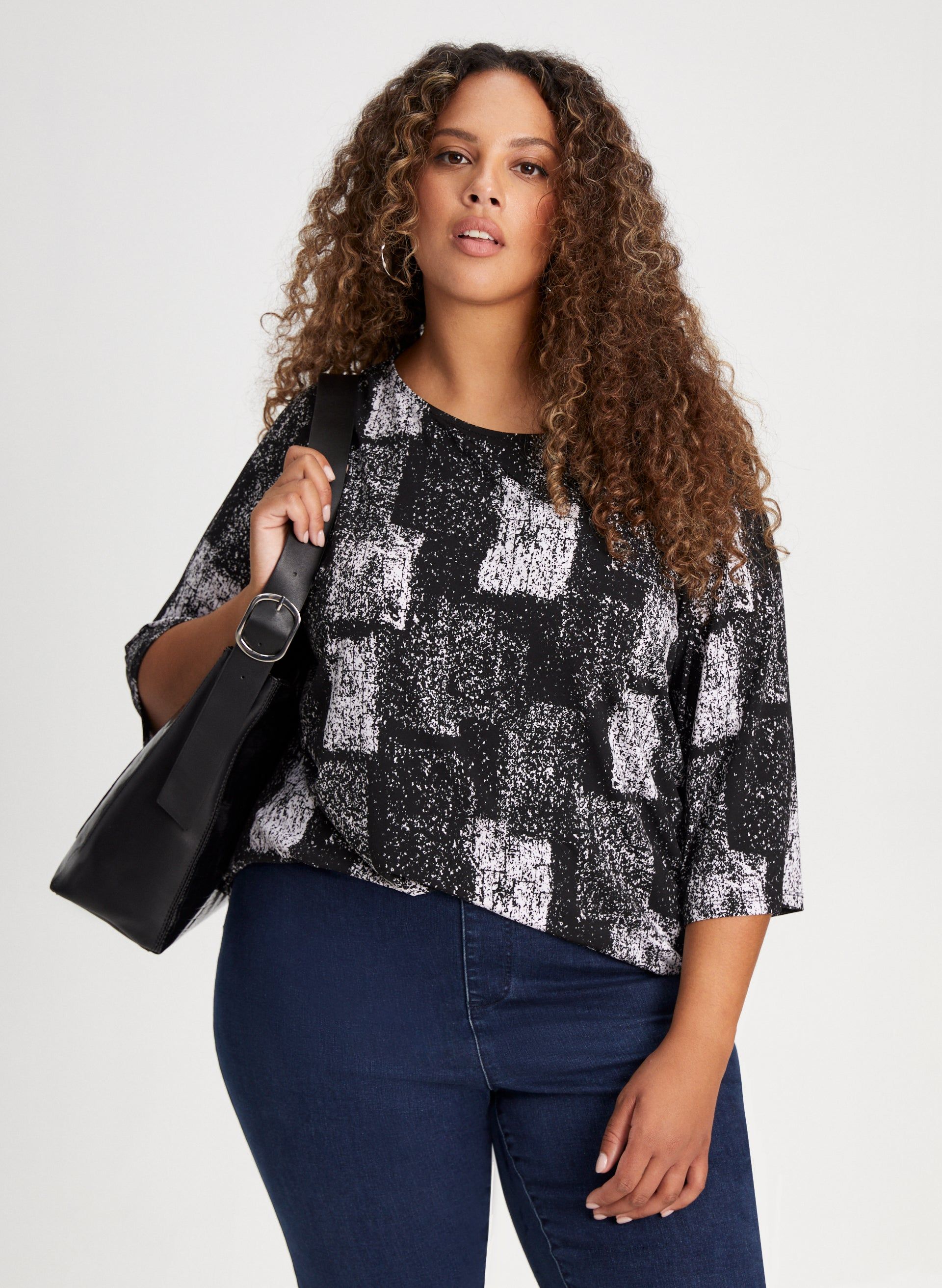 Abstract Print Top sold by Laura