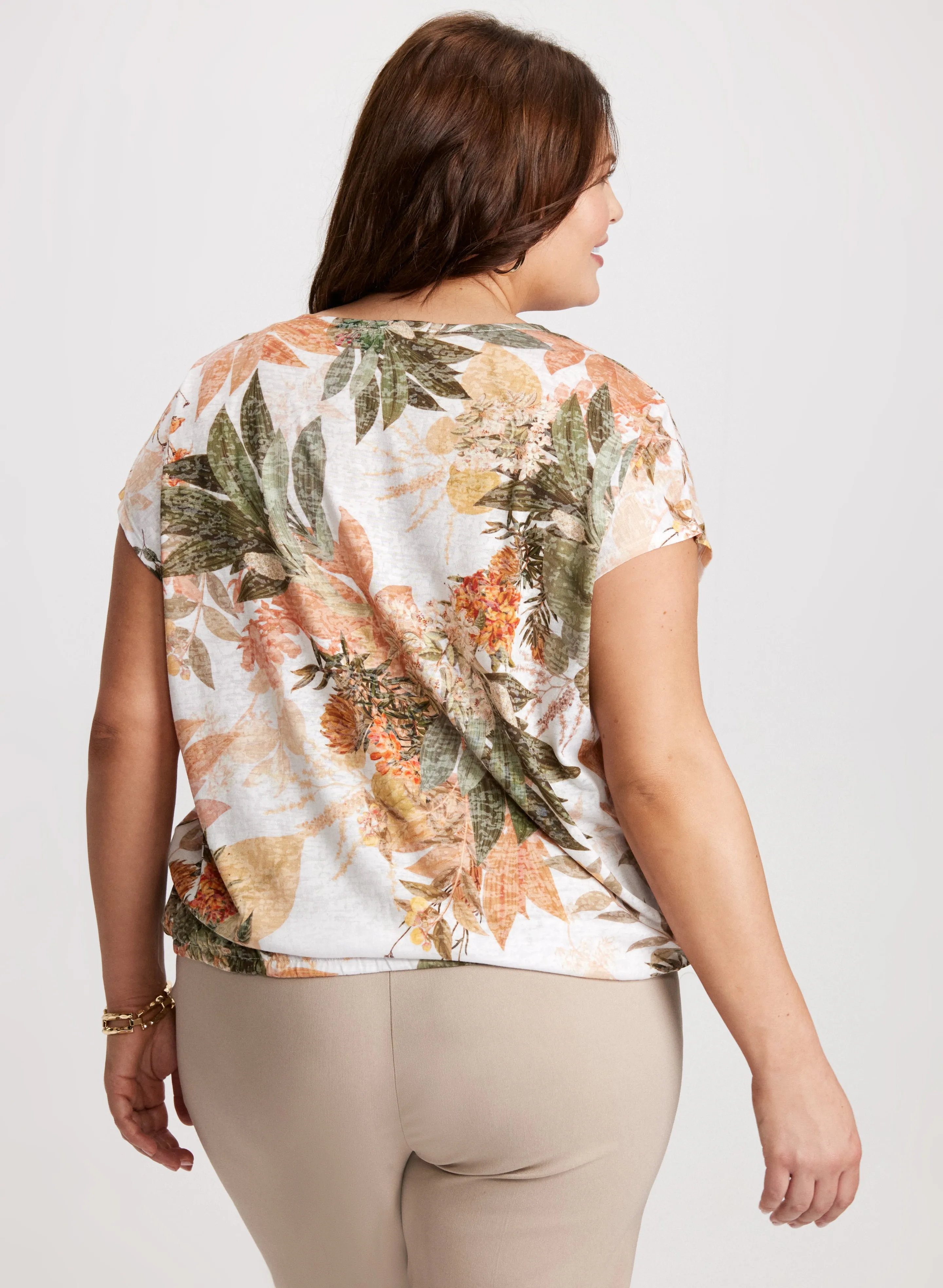 Embellished Floral Burnout T-Shirt sold by Laura product image thumbnail 4
