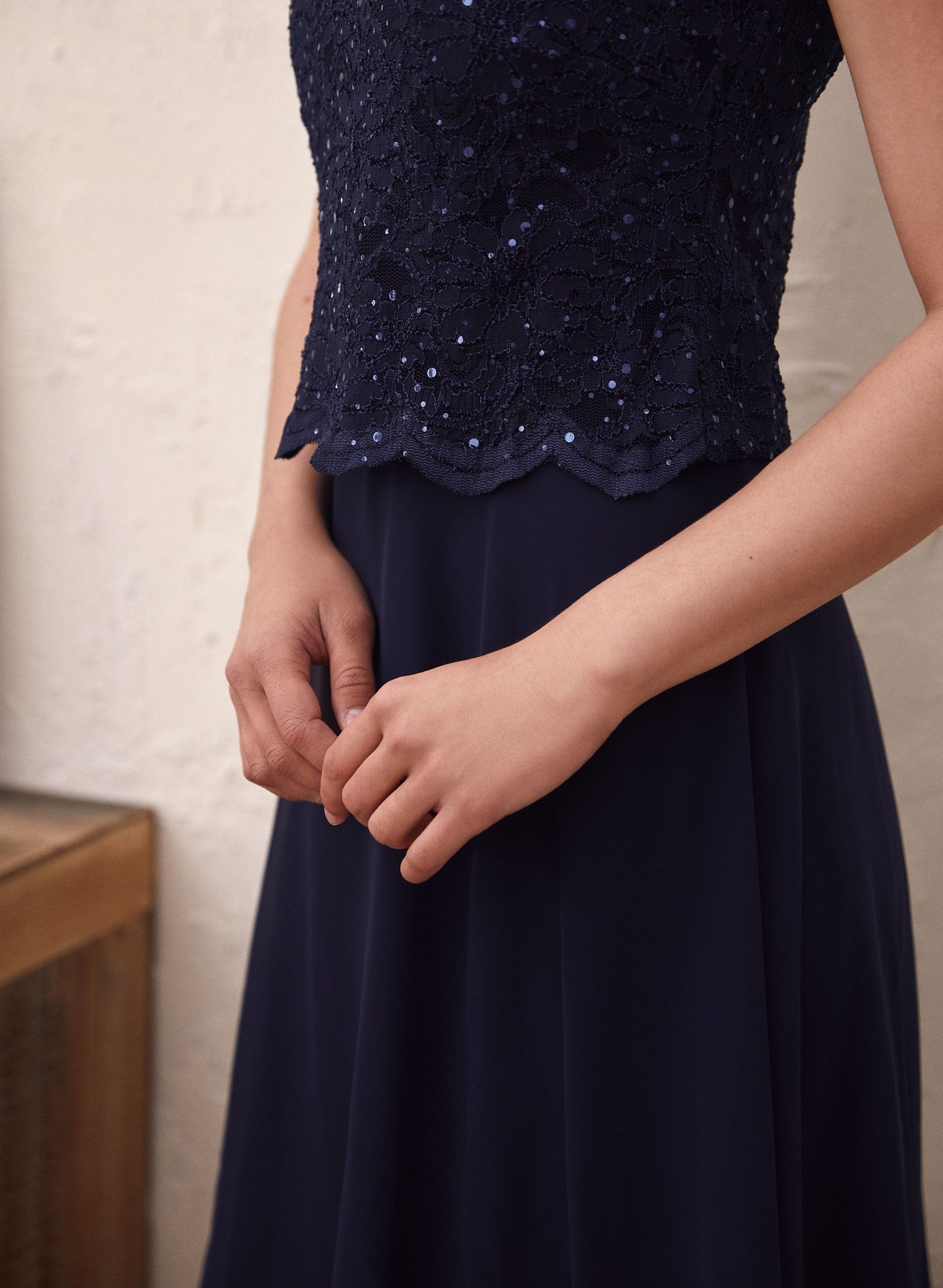 Sequin Lace Fit & Flare Dress sold by Laura product image thumbnail 2