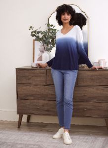 Ombré Long Sleeve Tee sold by Laura
