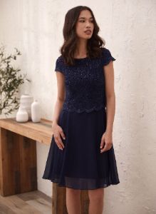 Sequin Lace Fit & Flare Dress sold by Laura
