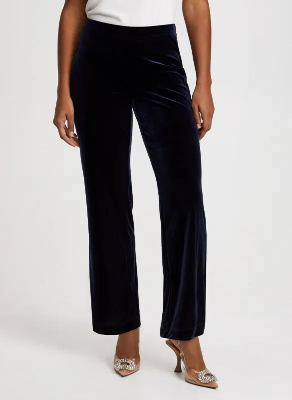 Olivia Velour Wide-Leg Pants – Short sold by Laura