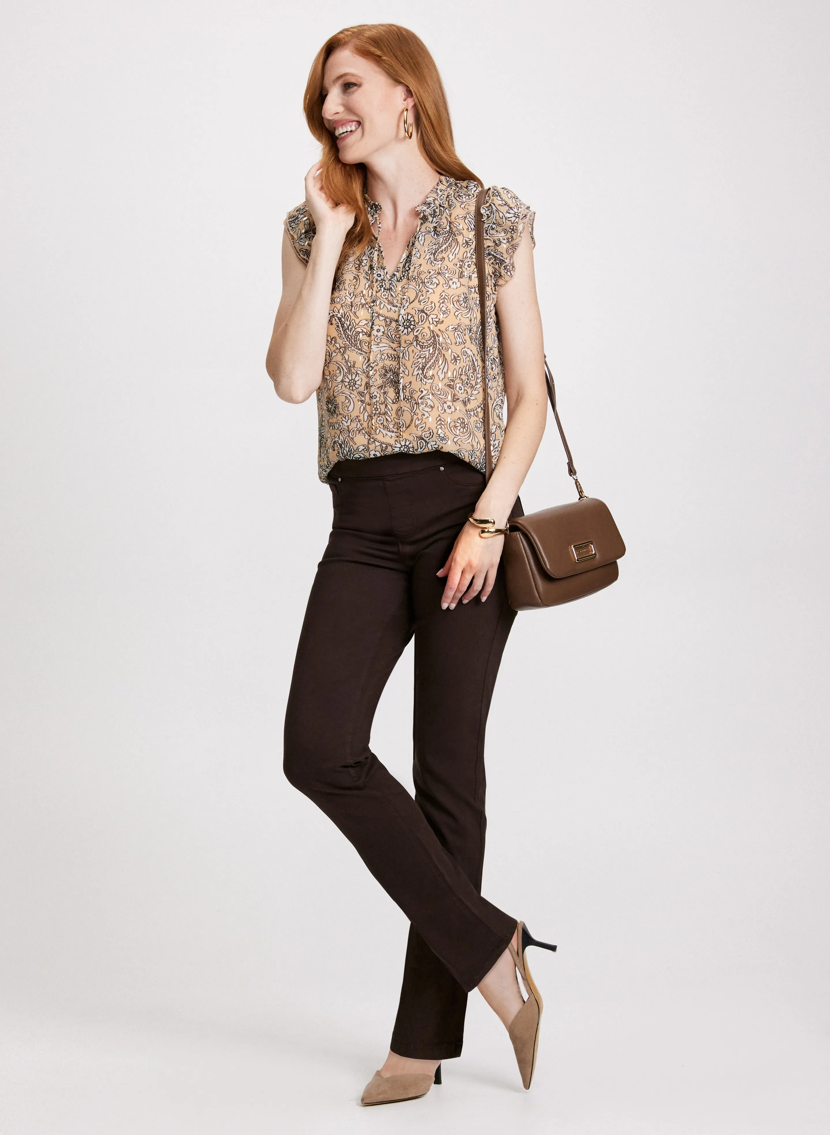 Paisley Print Cap Sleeve Blouse sold by Laura product image thumbnail 3