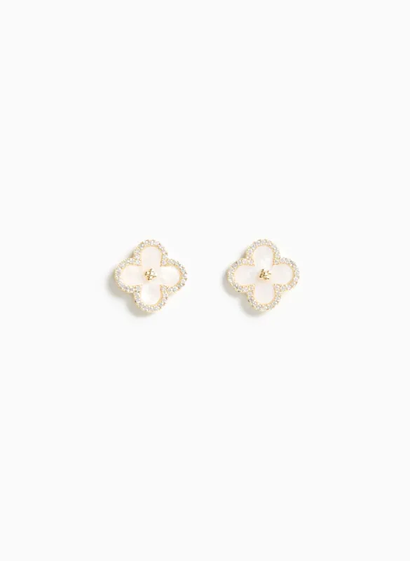 Clover Stud Earrings sold by Laura