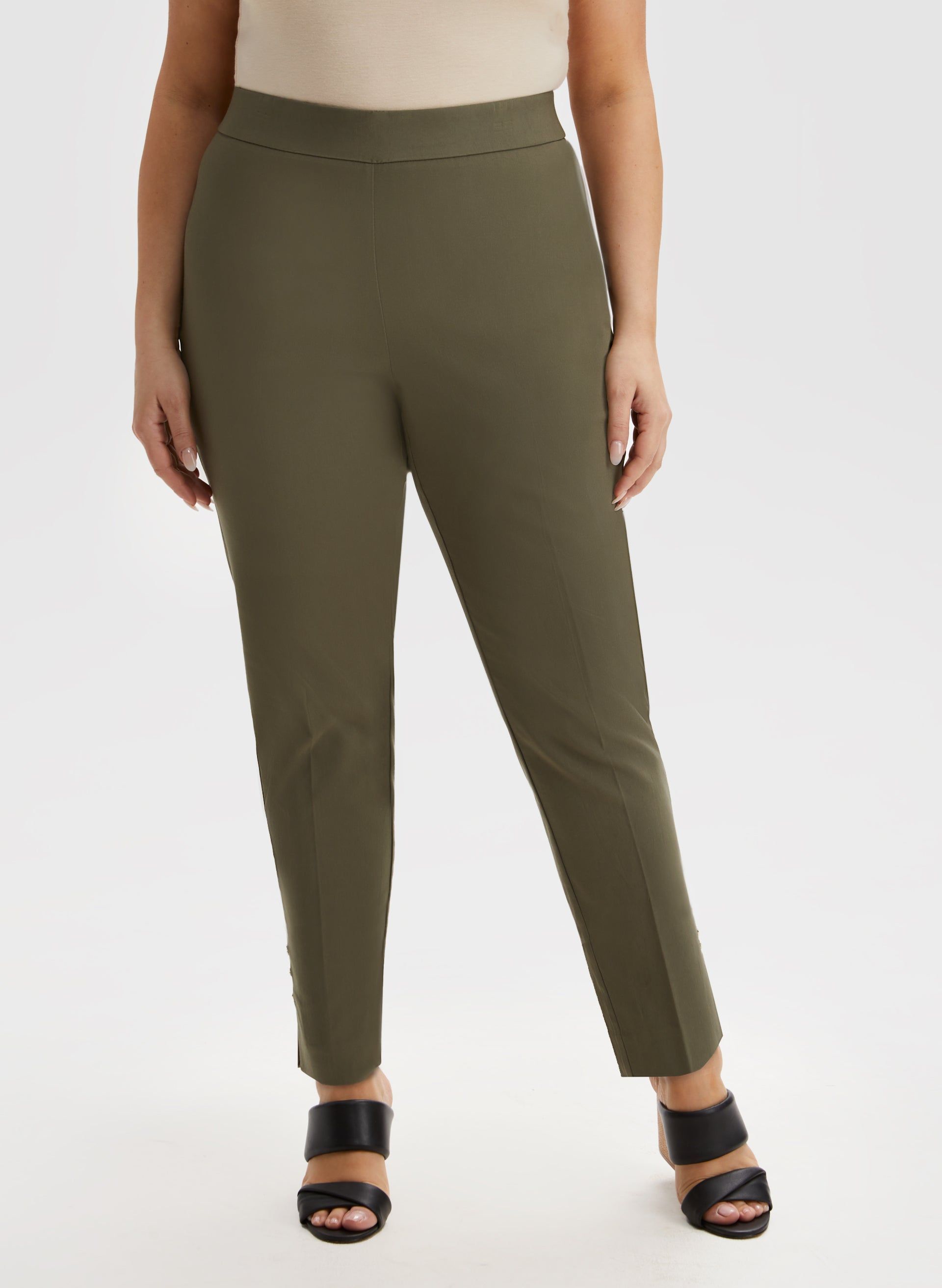 Slim Leg Pull-On Pants sold by Laura