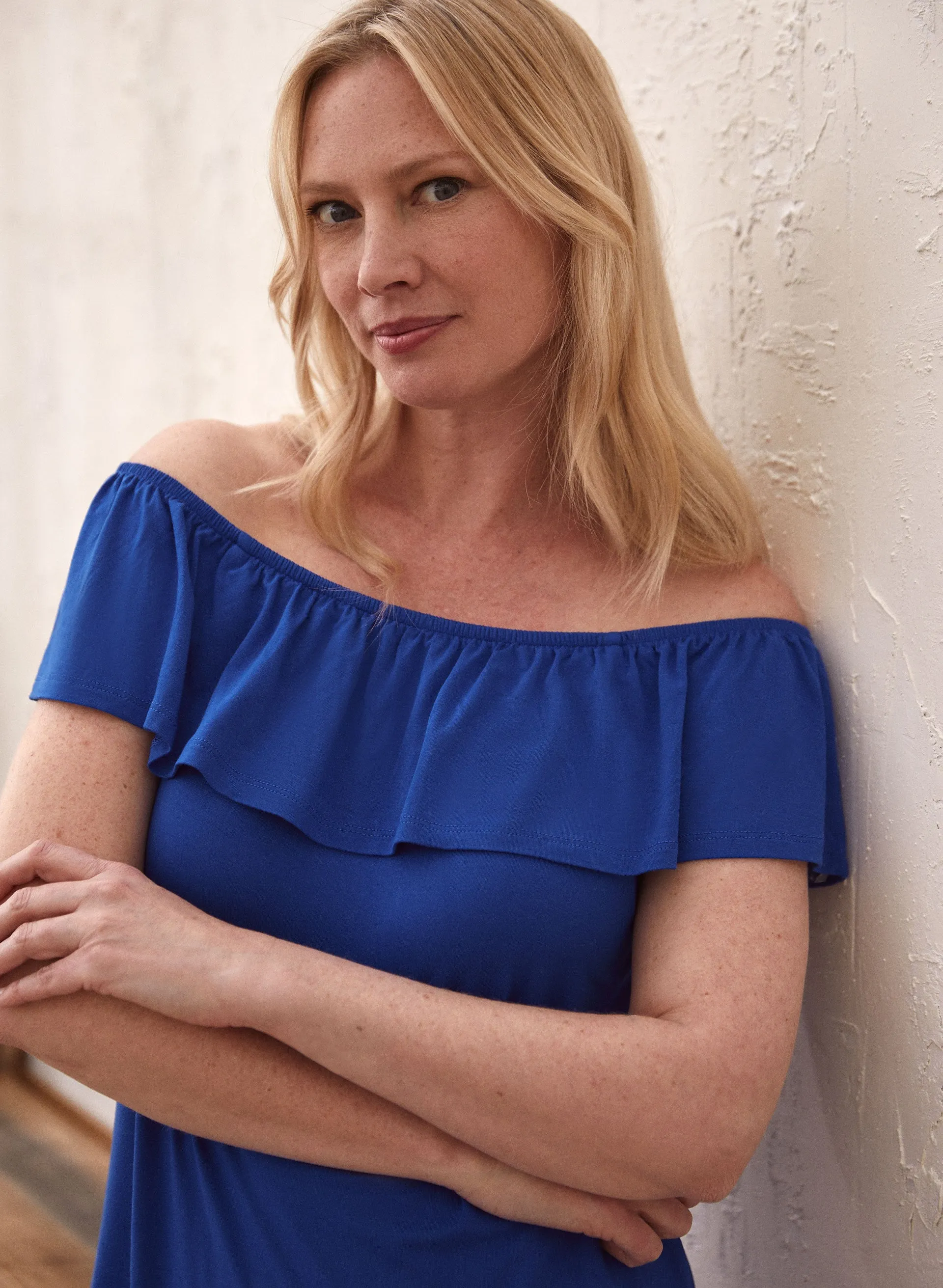 Off The Shoulder Ruffle Top sold by Laura product image thumbnail 2