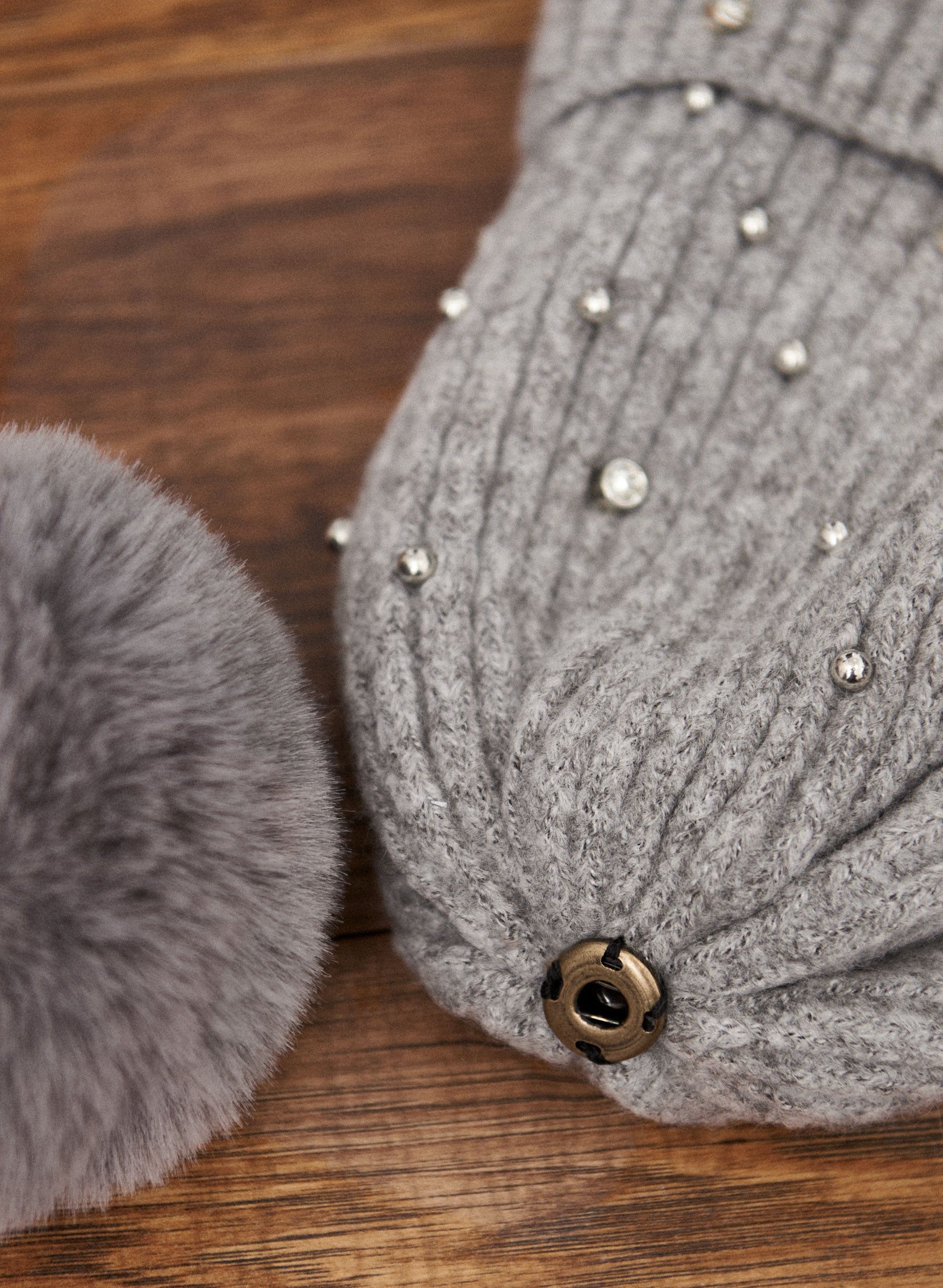 Crystal Detail Pom Pom Hat sold by Laura product image thumbnail 2