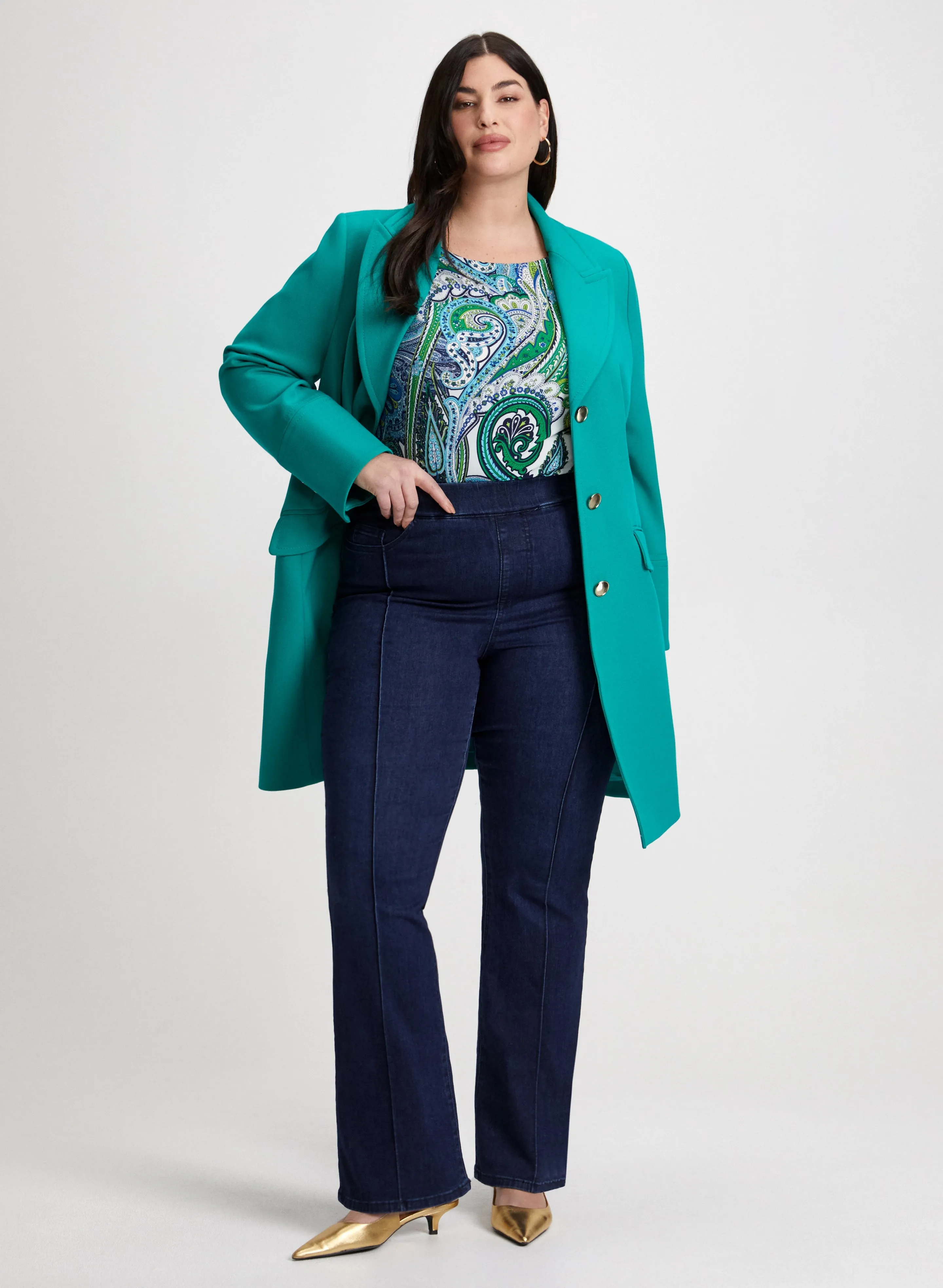 Tricotine Jacket & Bootcut Jeans sold by Laura