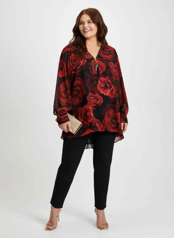 Floral Print Blouse & Bow Detail Pants sold by Laura