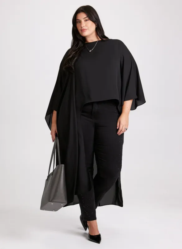 Joseph Ribkoff - High-Low Hem Blouse made by Laura