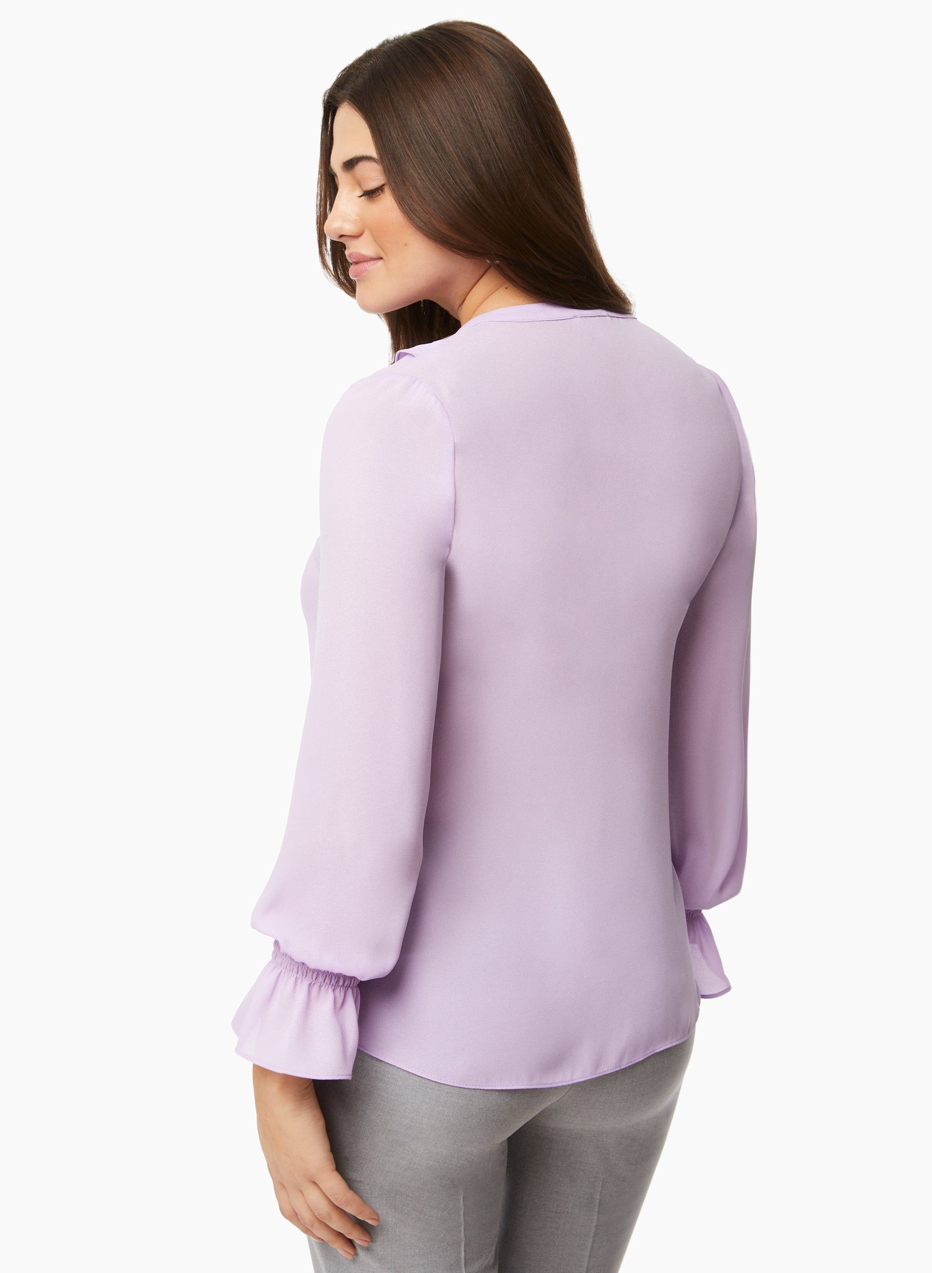 V-Neck Ruffle Blouse sold by Laura product image thumbnail 3